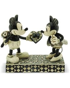 Estatueta real de amor Mickey e Minnie Mouse