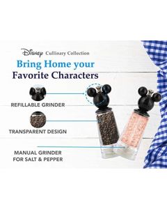 Conjunto de 2 Moedores de Sal e Pimenta Minnie e Mickey Mouse