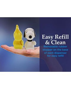 Conjunto de 2 agitadores de sal e pimenta da Disney – Cerâmica abraçando madeira e sal e pimenta Snoopy