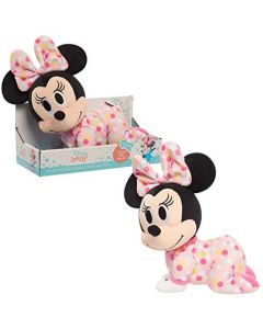 Brinquedo de Pelúcia Minnie Mouse com Movimento de Engatinhar e Músicas Suaves