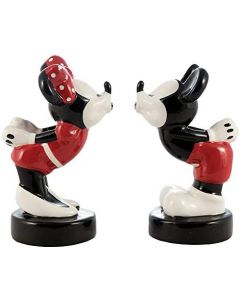 Saleiro e pimenteiro esculpido Mickey e Minnie