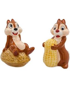 Tico e Teco estatueta saleiro e pimenteiro